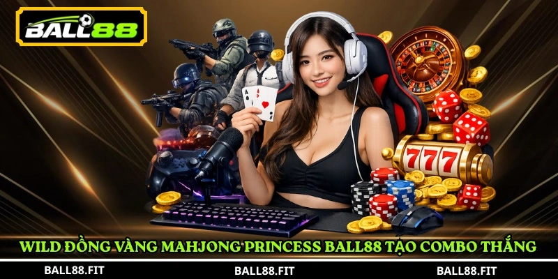 Mahjong Princess Ball88: Cách Chơi Dễ Trúng, Nổ Hũ Cực Khủng 3 Wild đồng vàng Mahjong Princess Ball88 tạo combo thắng